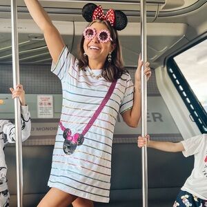 Disney Minnie Mouse Striped T-Shirt Dress